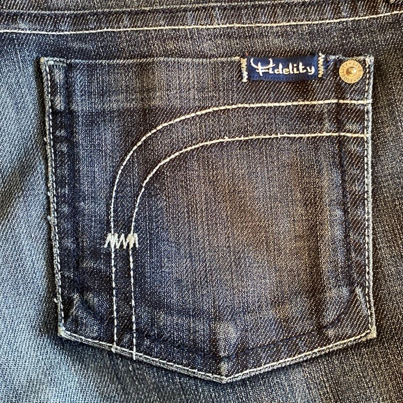 Fidelity bella donna mid rise boot cut Alloy Jet wash US made Japanese denim - Picture 10 of 15